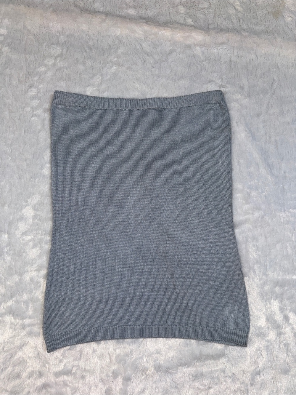 Max Studio Blue Gray Knit Pencil Skirt